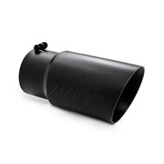 MBRP MBRP Universal Tip 6 O.D. Dual Wall Angled 5 inlet 12 length - Black Finish