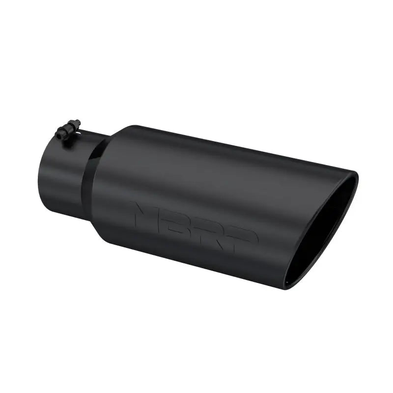 MBRP Universal Tip 7in O.D. Rolled End 5in inlet 18in length Black - Truck & Automotive