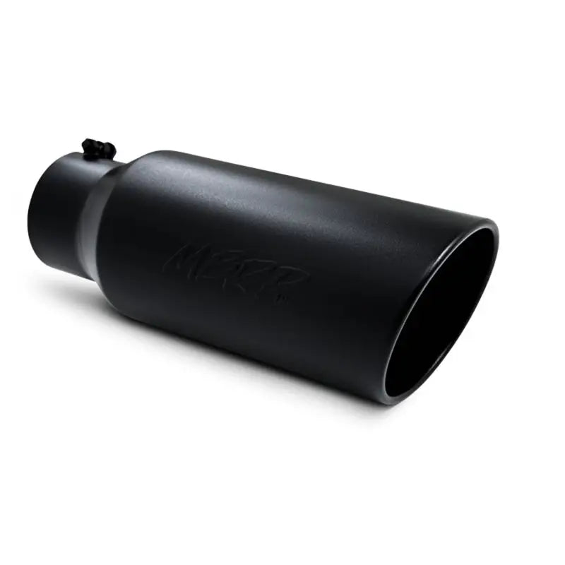 MBRP Universal Tip 7in O.D. Rolled End 5in inlet 18in length Black - Truck & Automotive