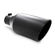 MBRP Universal Tip 8in O.D., Rolled End, 4in inlet, 18in length in black finish, perfect for RVs, Automotive, Powersports, off-road, marine, exterior, truck accessories, interior, truck beds, RV parts, Performance, Truck & Automotive, Exhaust, Mufflers & Tips, AVADA - Best Sellers