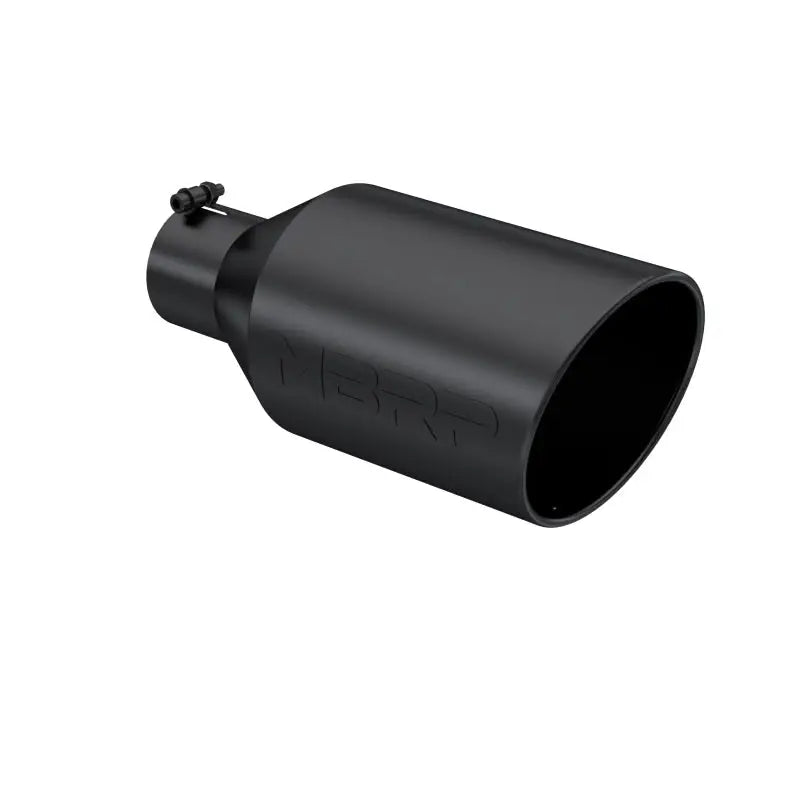 MBRP Universal Tip 8in O.D. Rolled End 4in inlet 18in length Black, T304 stainless steel with black finish, ideal for RV, automotive, Powersports, off-road, marine, exterior, truck accessories, interior, truck bed, RV parts, Performance, Truck & Automotive, Exhaust, Mufflers & Tips, AVADA - Best Sellers