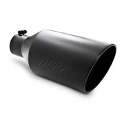 MBRP T5128BLK MBRP Universal Tip 8in O.D. Rolled End 4in inlet 18in length Black