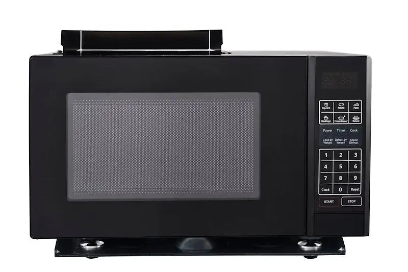 Black microwave oven MCG992ARB Forest River with 0.9 cu ft capacity for easy heating