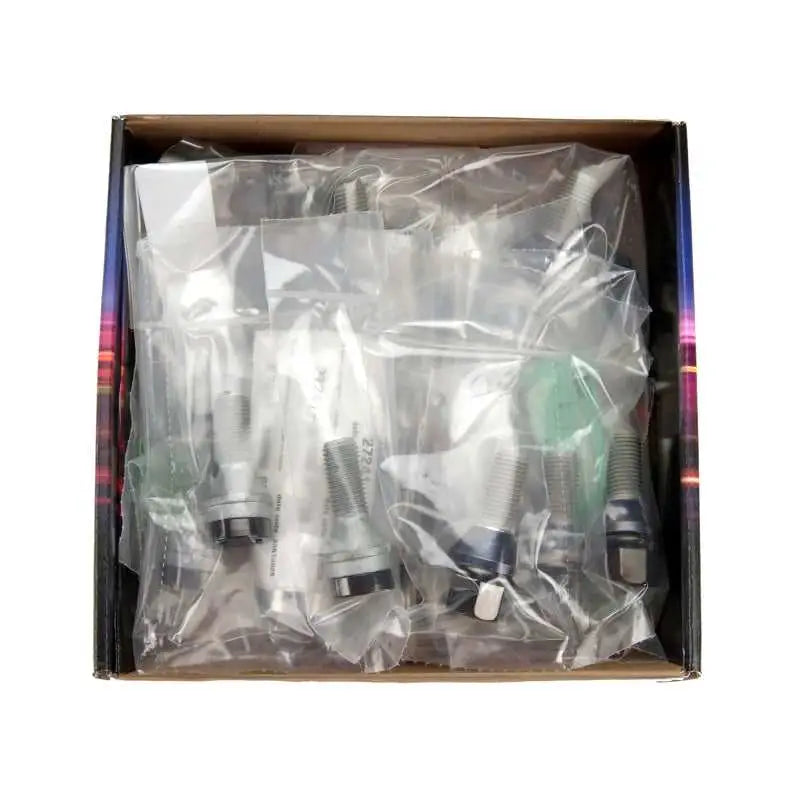 McGard 5 Lug Hex Install Kit w/Locks (Cone Seat Bolt) M12X1.5 / 17mm Hex / 25.5mm Shank L. - Black 