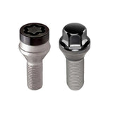 McGard 5 Lug Hex Install Kit w/Locks (Cone Seat Bolt) M12X1.5 / 17mm Hex / 25.5mm Shank L. - Black 
