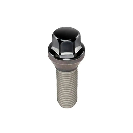 McGard Hex Lug Bolt (Cone Seat) M14X1.25 / 17mm Hex / 27.5mm Shank Length (Box of 50) - Black - 69726BK