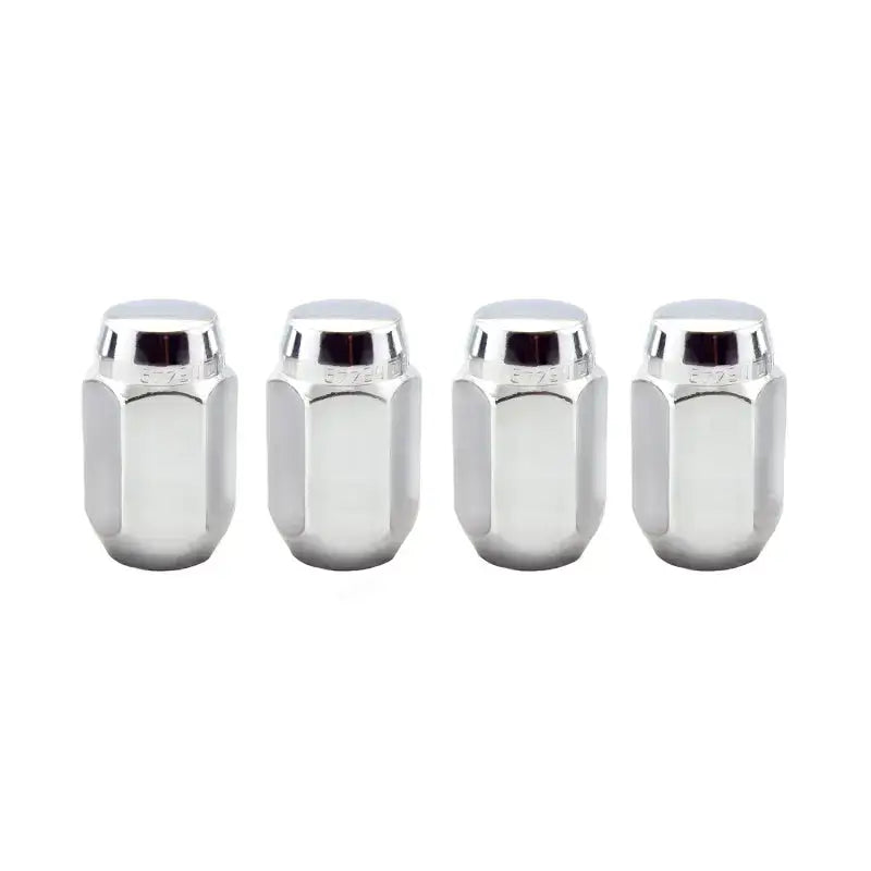 McGard Hex Lug Nut (Cone Seat) 1/2-20 / 13/16 Hex / 1.5in. Length (4-Pack) - Chrome - 64000