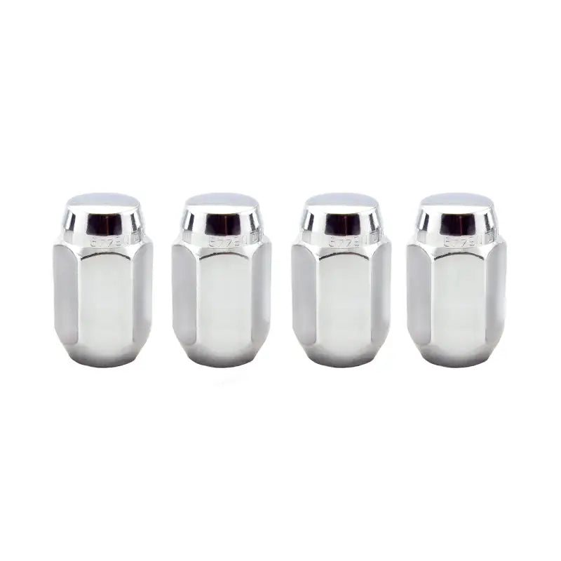 McGard Hex Lug Nut (Cone Seat) 1/2-20 / 13/16 Hex / 1.5in. Length (4-Pack) - Chrome - 64000
