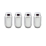 McGard Hex Lug Nut (Cone Seat) 9/16-18 / 7/8 Hex / 1.75in. Length (4-Pack) - Chrome - 64008