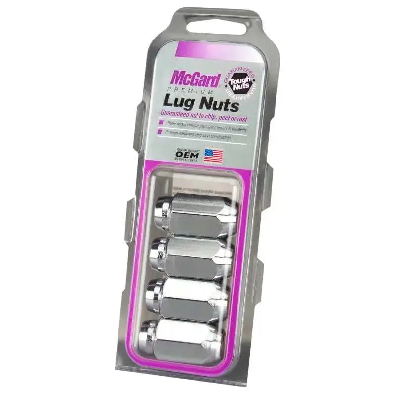 McGard McGard Hex Lug Nut (Cone Seat) 9/16-18 / 7/8 Hex / 1.75in. Length (4-Pack) - Chrome