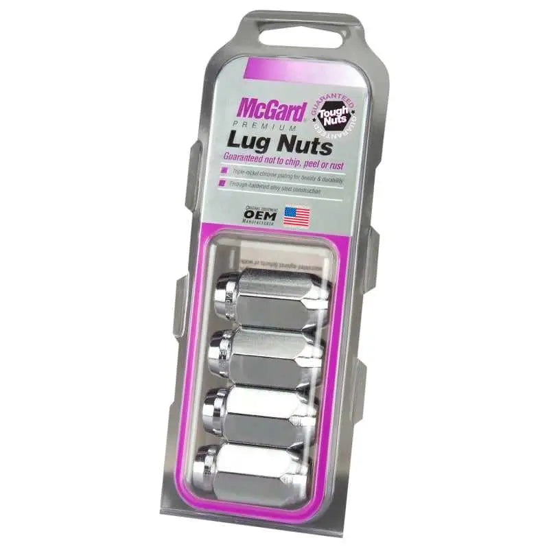 McGard McGard Hex Lug Nut (Cone Seat) 9/16-18 / 7/8 Hex / 1.75in. Length (4-Pack) - Chrome