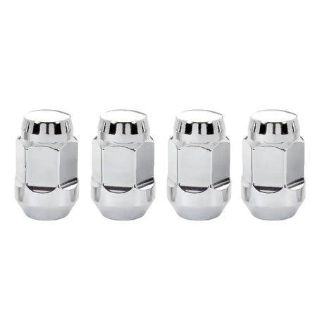 McGard Hex Lug Nut (Cone Seat Bulge Style) 1/2-20 / 3/4 Hex / 1.45in. Length (4-pack) - Chrome - 64010