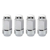 McGard Hex Lug Nut (Cone Seat Bulge Style) M14X1.5 / 13/16 Hex / 1.945in. Length (4-Pack) - Chrome 