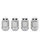 McGard Hex Lug Nut (Cone Seat Bulge Style) M14X1.5 / 22mm Hex / 1.635in. Length (4-Pack) - Chrome 