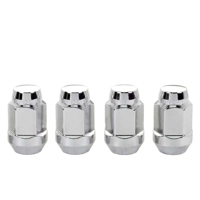 McGard Hex Lug Nut (Cone Seat Bulge Style) M14X1.5 / 22mm Hex / 1.635in. Length (4-Pack) - Chrome 