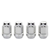 McGard Hex Lug Nut (Cone Seat Bulge Style) M14X1.5 / 22mm Hex / 1.635in. Length (4-Pack) - Chrome 