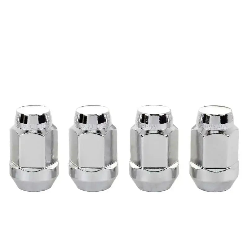 McGard Hex Lug Nut (Cone Seat Bulge Style) M14X1.5 / 22mm Hex / 1.635in. Length (4-Pack) - Chrome 
