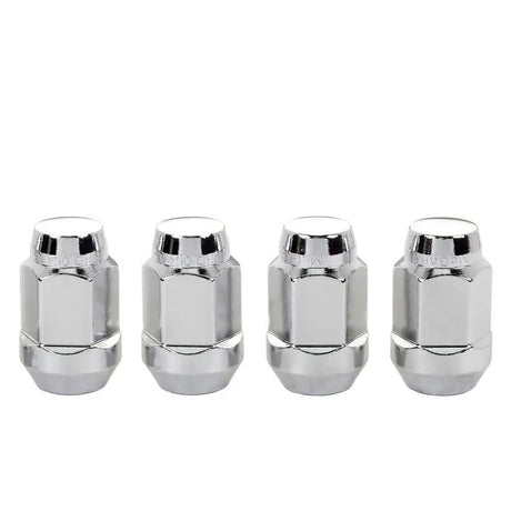 McGard Hex Lug Nut (Cone Seat Bulge Style) M14X1.5 / 22mm Hex / 1.635in. Length (4-Pack) - Chrome 