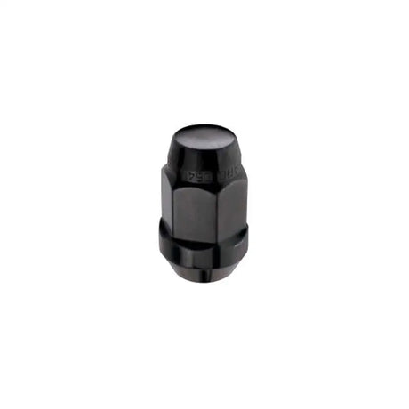 McGard Hex Lug Nut (Cone Seat Bulge Style) M14X1.5 / 22mm Hex / 1.635in. Length (4-Pack) - Black 