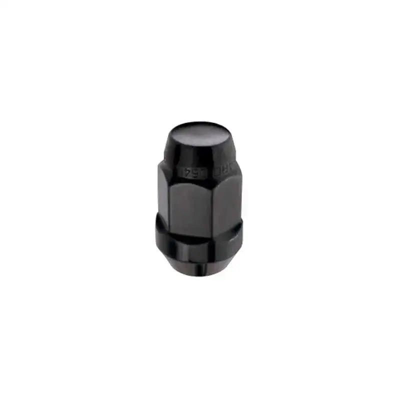 McGard Hex Lug Nut (Cone Seat Bulge Style) M14X1.5 / 22mm Hex / 1.635in. Length (4-Pack) - Black 