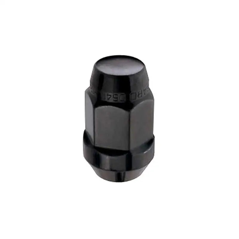 McGard Hex Lug Nut (Cone Seat Bulge Style) M14X1.5 / 22mm Hex / 1.635in. Length (4-Pack) - Black 