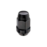 McGard Hex Lug Nut (Cone Seat Bulge Style) M14X1.5 / 22mm Hex / 1.635in. Length (4-Pack) - Black 