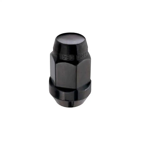 McGard Hex Lug Nut (Cone Seat Bulge Style) M14X1.5 / 22mm Hex / 1.635in. Length (4-Pack) - Black 