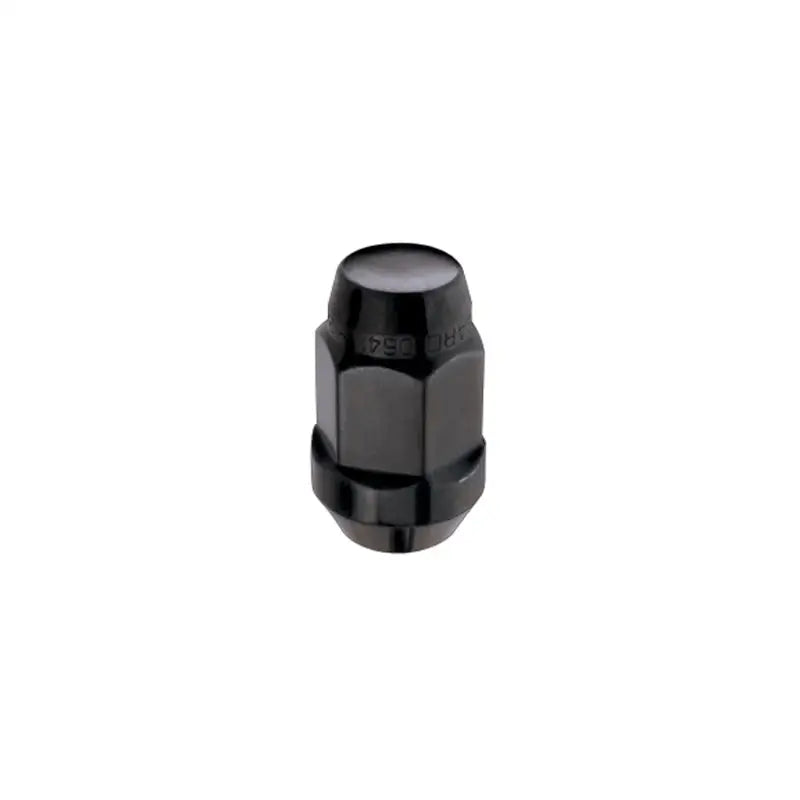 McGard Hex Lug Nut (Cone Seat Bulge Style) M14X1.5 / 22mm Hex / 1.635in. Length (4-Pack) - Black - 64074