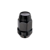 McGard Hex Lug Nut (Cone Seat Bulge Style) M14X1.5 / 22mm Hex / 1.635in. Length (4-Pack) - Black - 64074