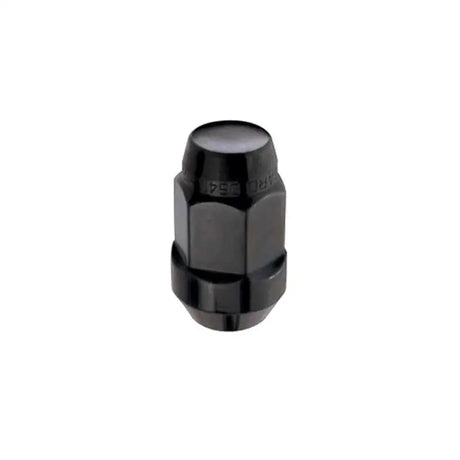 McGard Hex Lug Nut (Cone Seat Bulge Style) M14X1.5 / 22mm Hex / 1.945in. Length (4-Pack) - Black 