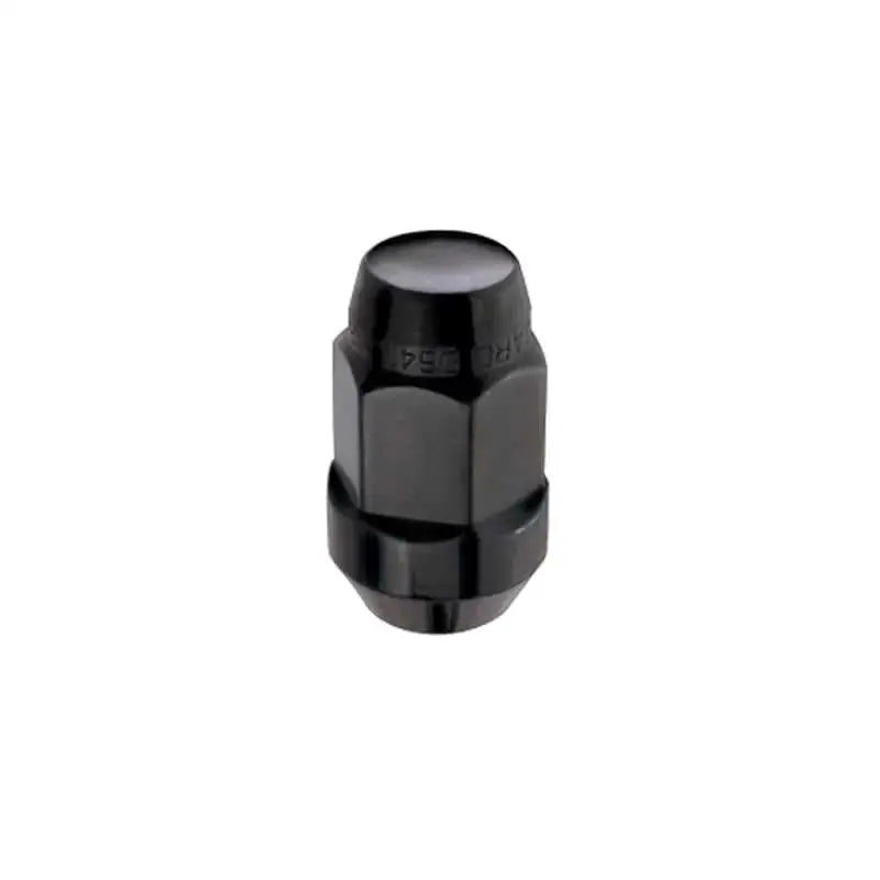 McGard Hex Lug Nut (Cone Seat Bulge Style) M14X1.5 / 22mm Hex / 1.945in. Length (4-Pack) - Black 