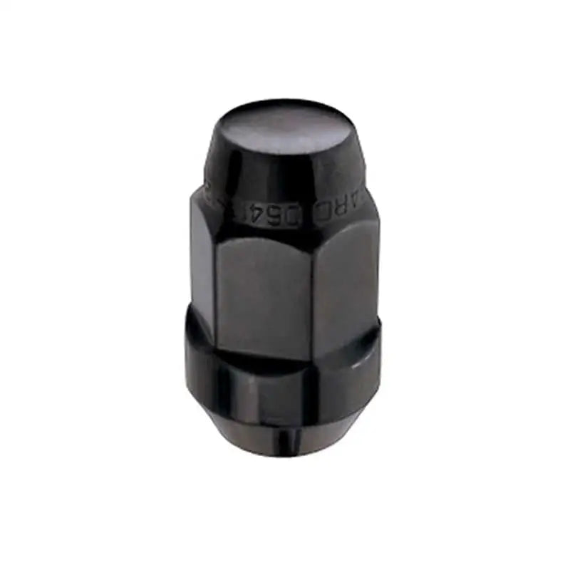 McGard Hex Lug Nut (Cone Seat Bulge Style) M14X1.5 / 22mm Hex / 1.945in. Length (4-Pack) - Black 