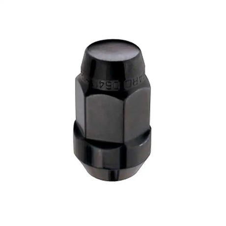 McGard Hex Lug Nut (Cone Seat Bulge Style) M14X1.5 / 22mm Hex / 1.945in. Length (4-Pack) - Black 