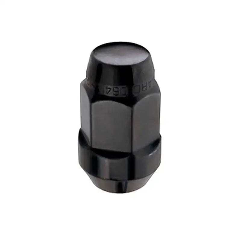 McGard Hex Lug Nut (Cone Seat Bulge Style) M14X1.5 / 22mm Hex / 1.945in. Length (4-Pack) - Black 