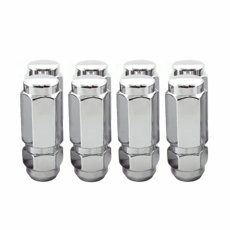 McGard Hex Lug Nut (Cone Seat / Duplex) 9/16-18 / 7/8 Hex / 2.5in. Length (8-Pack) - Chrome - 64806