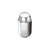 McGard Hex Lug Nut (Cone Seat) M12X1.25 / 13/16 Hex / 1.28in. Length (4-Pack) - Chrome 