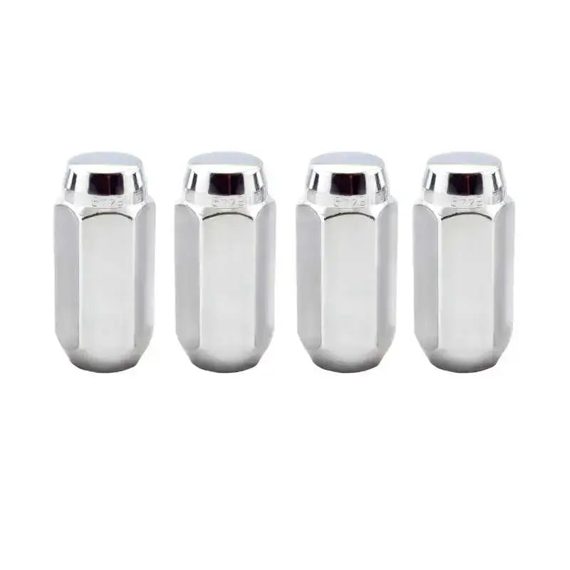 McGard Hex Lug Nut (Cone Seat) M14X1.5 / 13/16 Hex / 1.945in. Length (4-Pack) - Chrome 