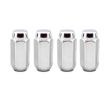 McGard Hex Lug Nut (Cone Seat) M14X1.5 / 13/16 Hex / 1.945in. Length (4-Pack) - Chrome 