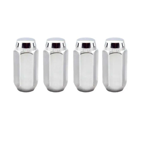 McGard Hex Lug Nut (Cone Seat) M14X1.5 / 13/16 Hex / 1.945in. Length (4-Pack) - Chrome 