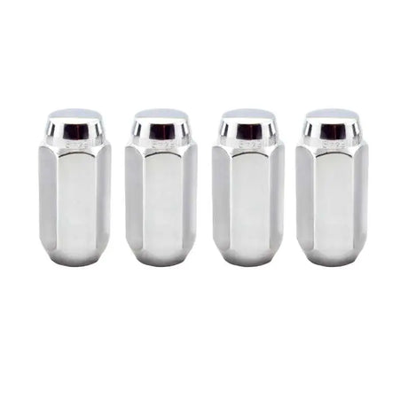 McGard Hex Lug Nut (Cone Seat) M14X1.5 / 13/16 Hex / 1.945in. Length (4-Pack) - Chrome 