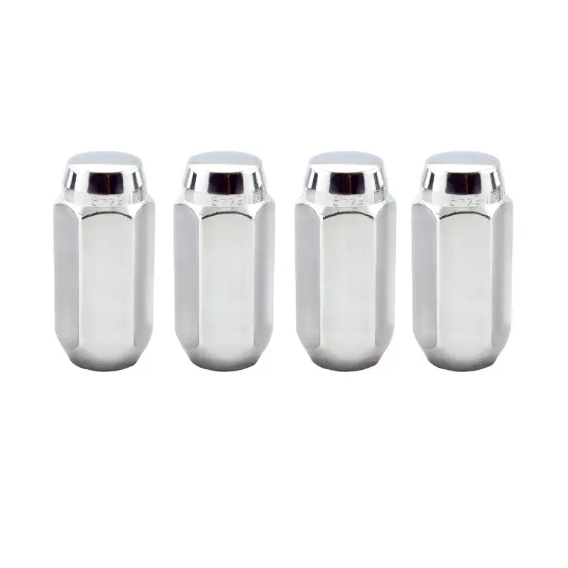 McGard Hex Lug Nut (Cone Seat) M14X1.5 / 13/16 Hex / 1.945in. Length (4-Pack) - Chrome - 64021