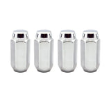 McGard Hex Lug Nut (Cone Seat) M14X1.5 / 13/16 Hex / 1.945in. Length (4-Pack) - Chrome - 64021