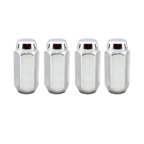 McGard Hex Lug Nut (Cone Seat) M14X1.5 / 13/16 Hex / 1.945in. Length (4-Pack) - Chrome - 64021