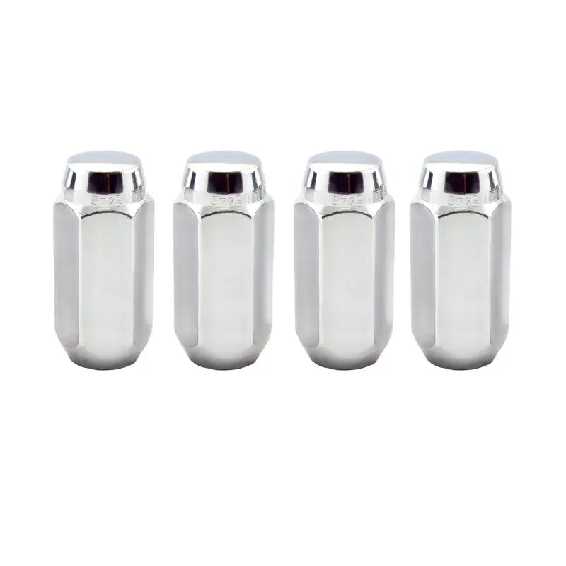 McGard Hex Lug Nut (Cone Seat) M14X1.5 / 13/16 Hex / 1.945in. Length (4-Pack) - Chrome - 64021