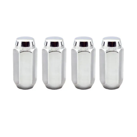 McGard Hex Lug Nut (Cone Seat) M14X1.5 / 13/16 Hex / 1.945in. Length (4-Pack) - Chrome - 64021