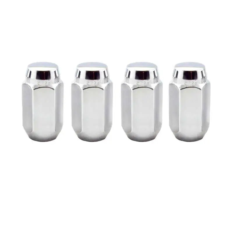 McGard Hex Lug Nut (Cone Seat) M14X1.5 / 22mm Hex / 1.635in. Length (4-Pack) - Chrome 
