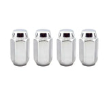 McGard Hex Lug Nut (Cone Seat) M14X1.5 / 22mm Hex / 1.635in. Length (4-Pack) - Chrome 