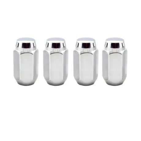 McGard Hex Lug Nut (Cone Seat) M14X1.5 / 22mm Hex / 1.635in. Length (4-Pack) - Chrome 