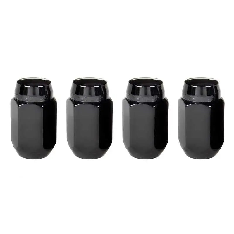 McGard Hex Lug Nut (Cone Seat) M14X1.5 / 22mm Hex / 1.635in. Length (4-Pack) - Black 
