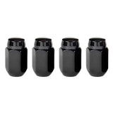 McGard Hex Lug Nut (Cone Seat) M14X1.5 / 22mm Hex / 1.635in. Length (4-Pack) - Black 